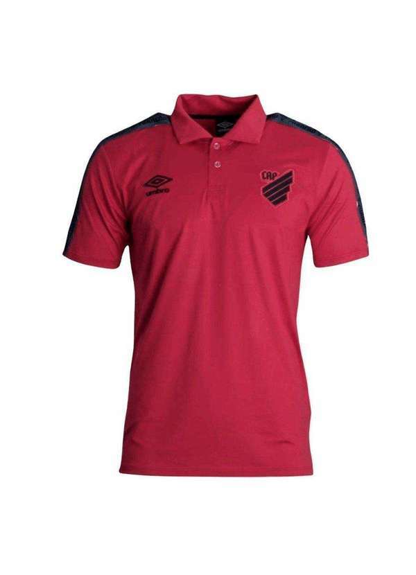 Umbro - Camisa Polo Umbro Athletico Paranaense Viagem 2022/23 Masculina Vermelho