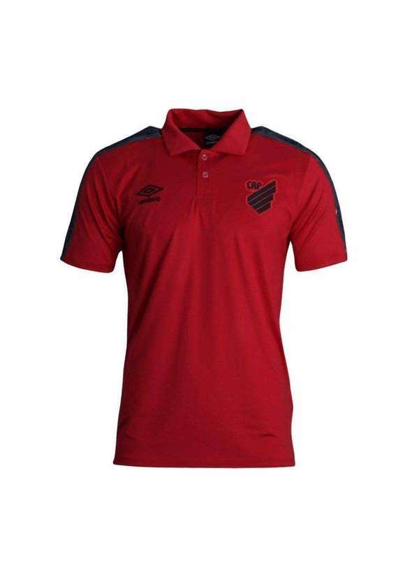 Umbro - Camisa Polo Umbro Athletico Paranaense Viagem 2022 Masculina Vermelho