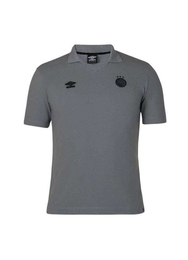 Umbro - Camisa Polo Umbro Grêmio Viagem 2025 Masculina Cinza