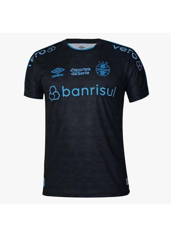 Umbro - Camisa Umbro Grêmio Atleta Iii 2023/24 Masculina Preto