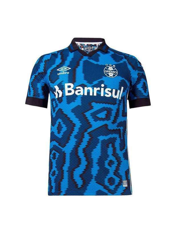 Umbro - Camisa Umbro Grêmio Iii 2021/22 Masculina Azul