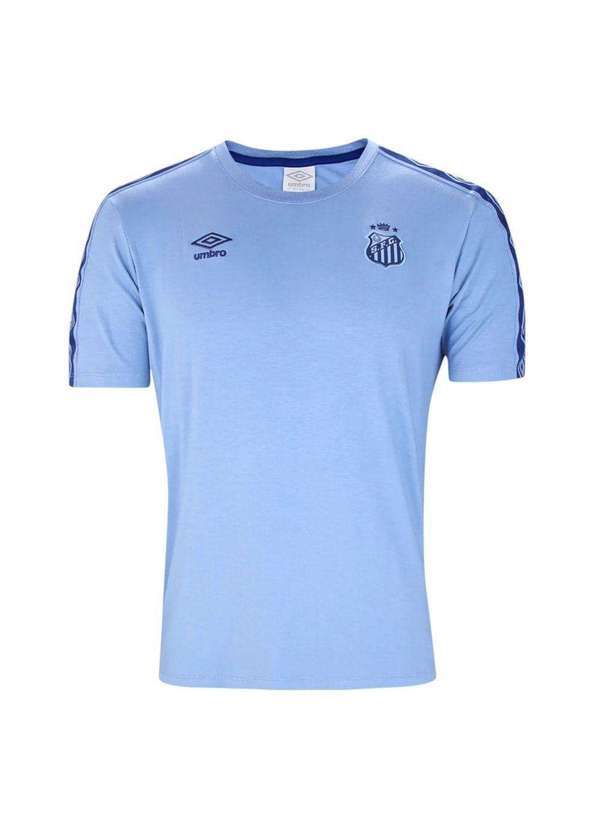 Umbro - Camisa Umbro Santos Concentração 2024/25 Masculina Azul