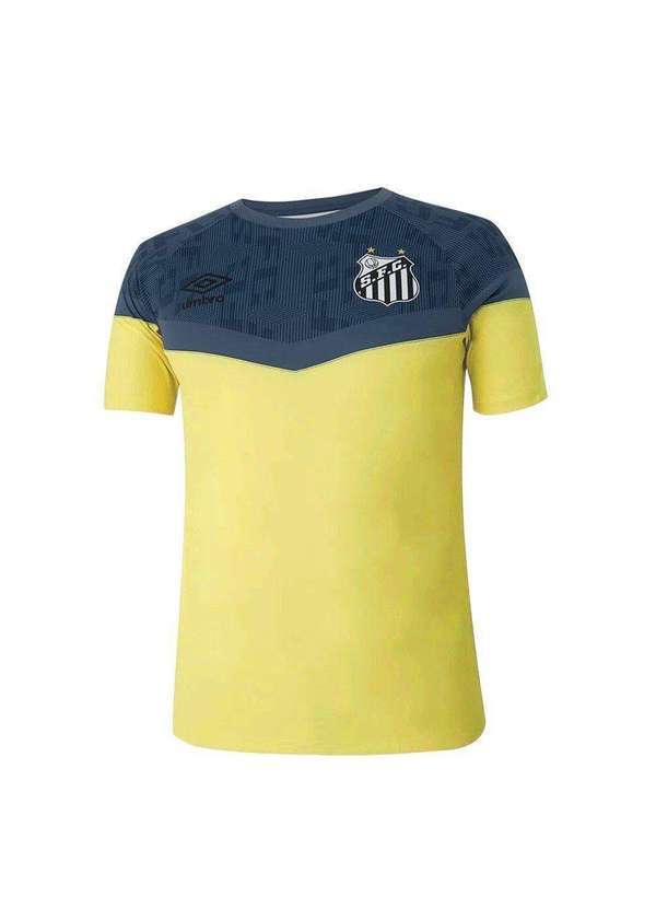 Umbro - Camisa Umbro Santos Treino 2023 Masculina Amarelo