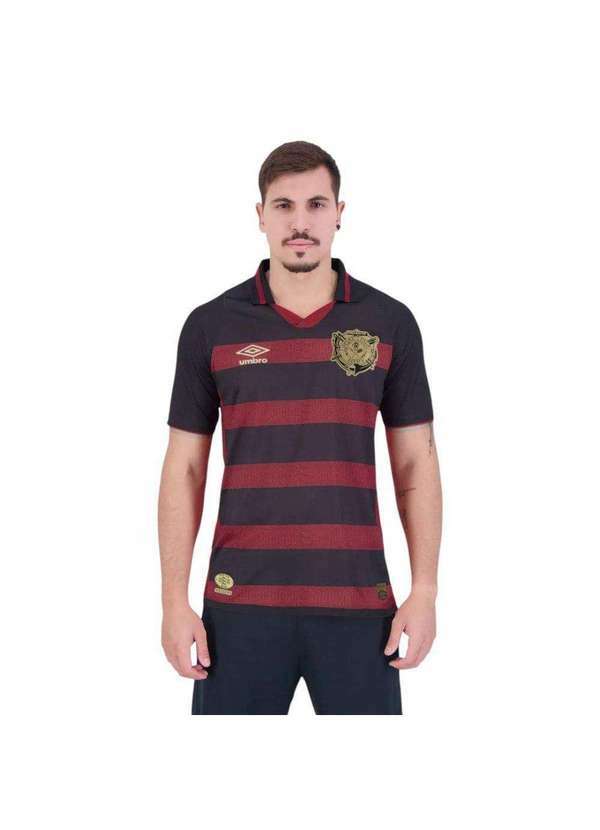 Umbro - Camisa Umbro Sport Recife I 2024/25 Jogador Masculina Preto