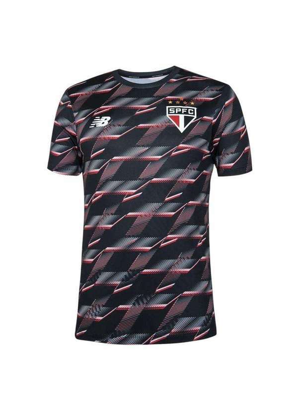 New Balance - Camiseta New Balance São Paulo Pré Jogo 2024/25 Masculina Preto