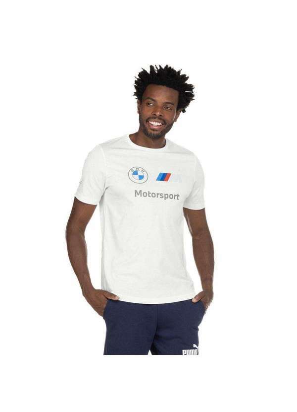 Puma - Camiseta Puma Bmw Mms Logo Masculina Branco