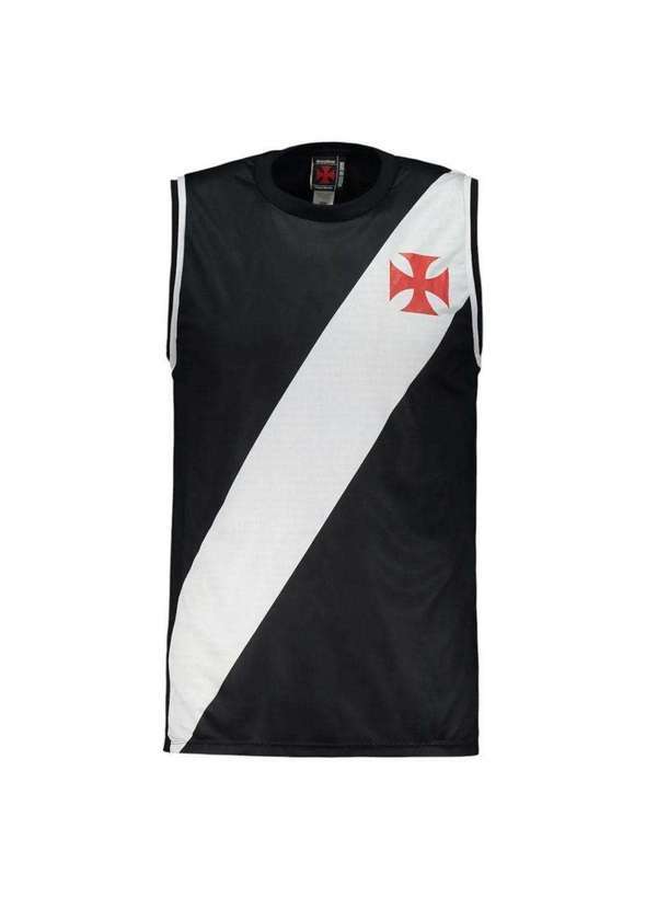 Braziline - Regata Braziline Vasco Fio Masculina Preto