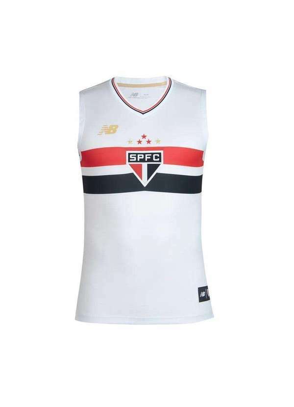 New Balance - Regata New Balance São Paulo Home 2025/26 Torcedor Masculina Branco