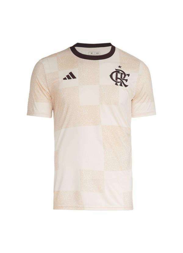 Adidas - Camisa Adidas Flamengo Pré-Jogo 2024/25 Masculina Bege