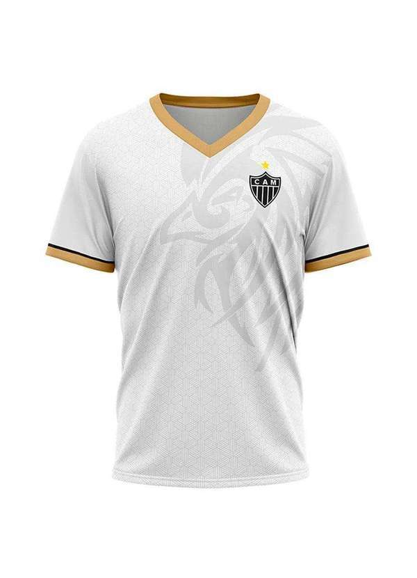 Braziline - Camisa Braziline Atlético Mineiro Futurism Masculina Branco