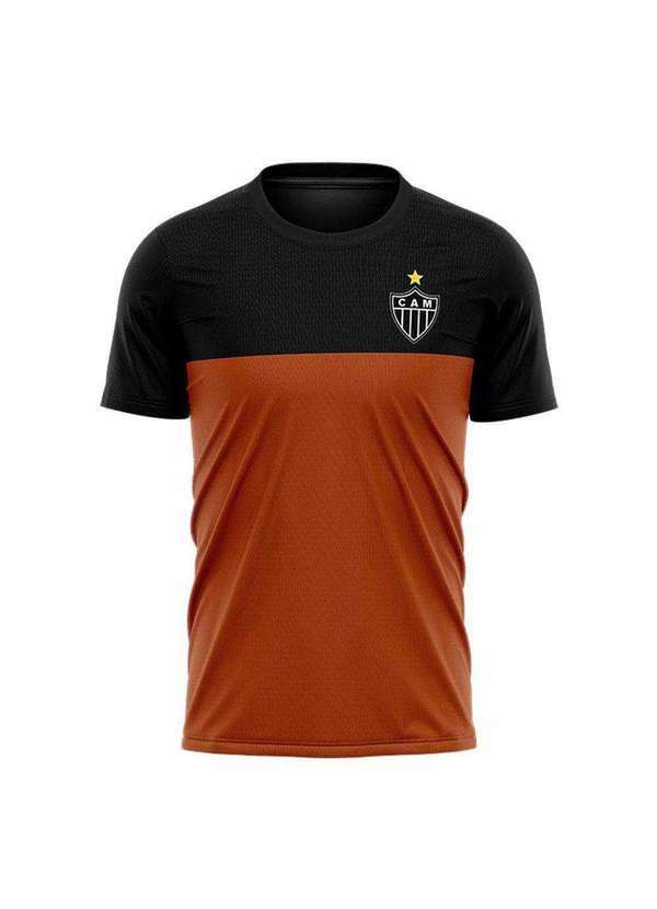 Braziline - Camisa Braziline Atlético Mineiro Realistic Infantil Preto