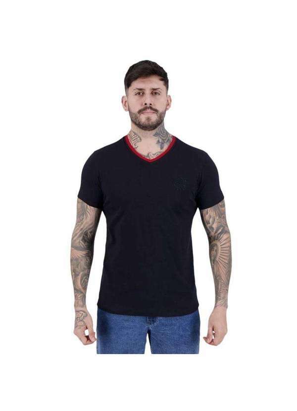 Braziline - Camisa Braziline Flamengo Clube Masculina Preto