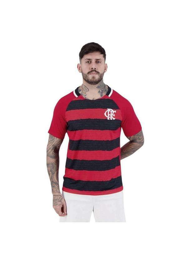 Braziline - Camisa Braziline Flamengo Manto Masculina Vermelho