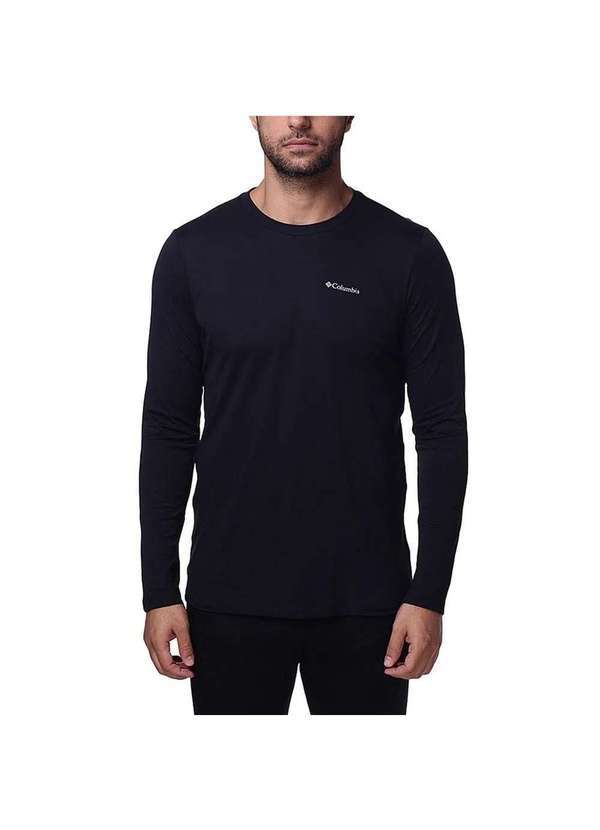 Columbia - Camisa Columbia Neblina Manga Longa Masculina Preto