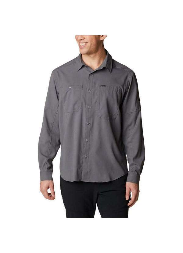 Columbia - Camisa Columbia Silver Ridge Ii Utility Lite Masculina Cinza