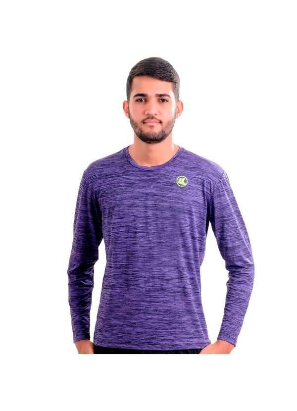 Esporte Legal - Camisa Esporte Legal Ml Rajada Plank Uv45 Masculina Preto