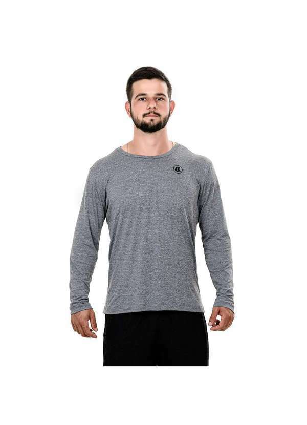 Esporte Legal - Camisa Esporte Legal Porus Manga Longa Masculina Cinza