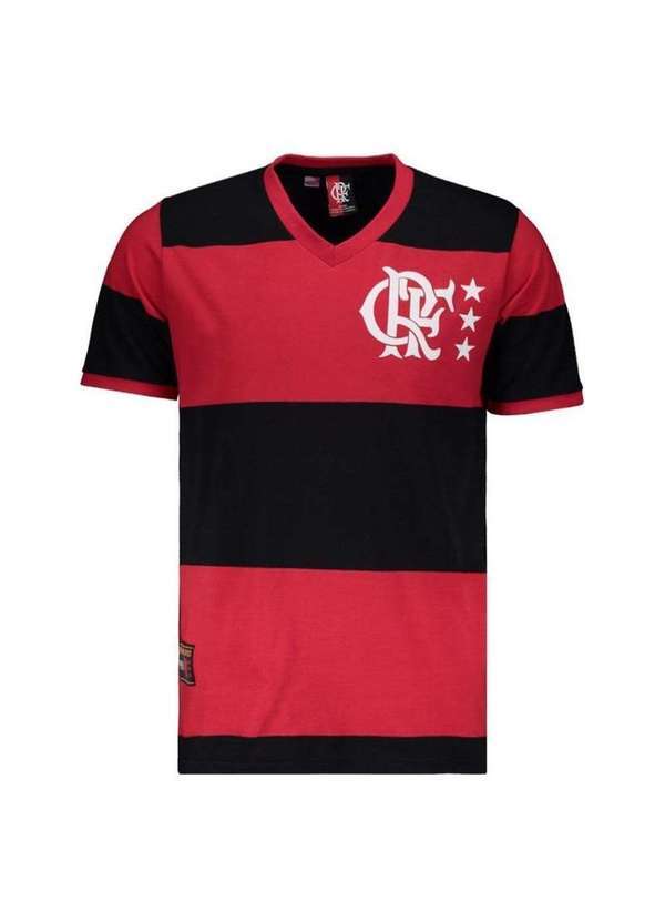 Braziline - Camisa Flamengo Braziline Libertadores 81 Masculina Preto