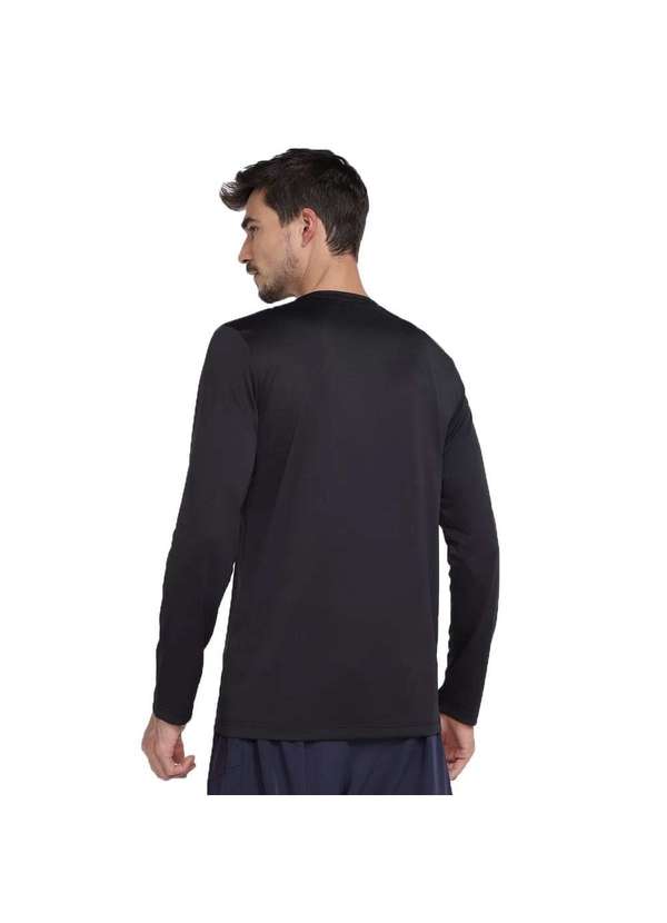 Mizuno - Camisa Mizuno Nirvana Manga Longa Masculina Preto 2