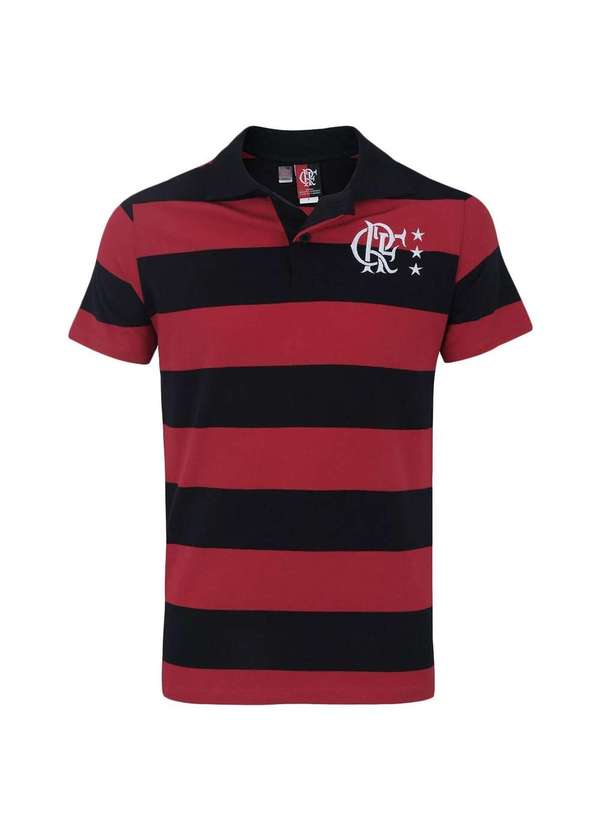 Braziline - Camisa Polo Braziline Flamengo Control Masculina Preto