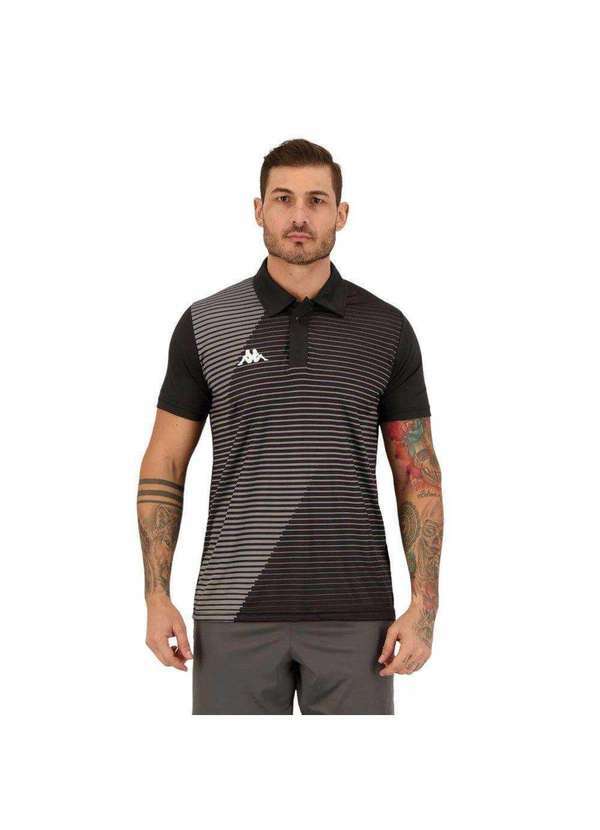 Kappa - Camisa Polo Kappa Jamie Masculina - Preto