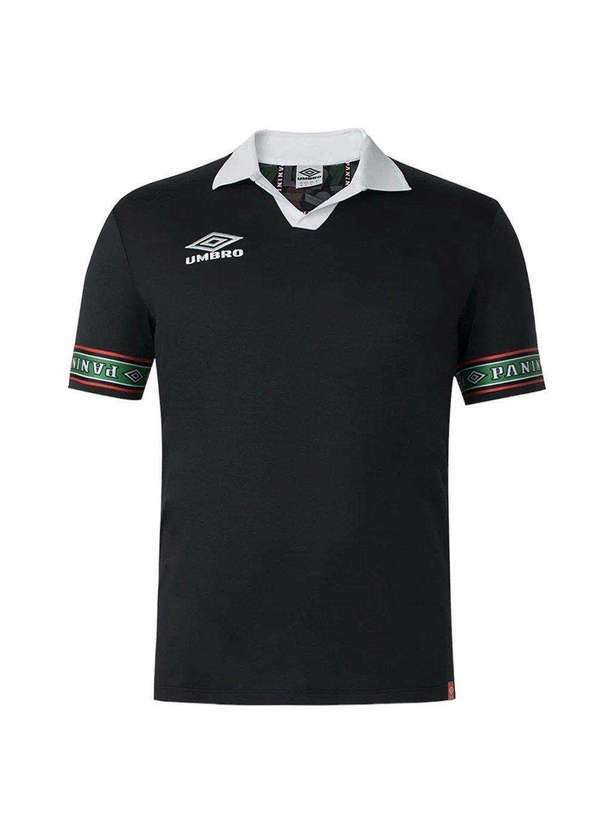 Umbro - Camisa Polo Umbro X Panini Tape Masculina Preto