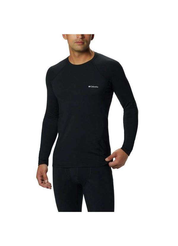 Columbia - Camisa Térmica Columbia Midweight Stretch Long Sleeve Masculina Preto