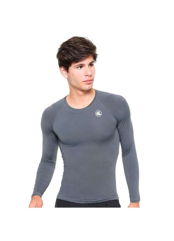 Esporte Legal - Camisa Térmica Esporte Legal Luar Manga Longa Masculina Cinza