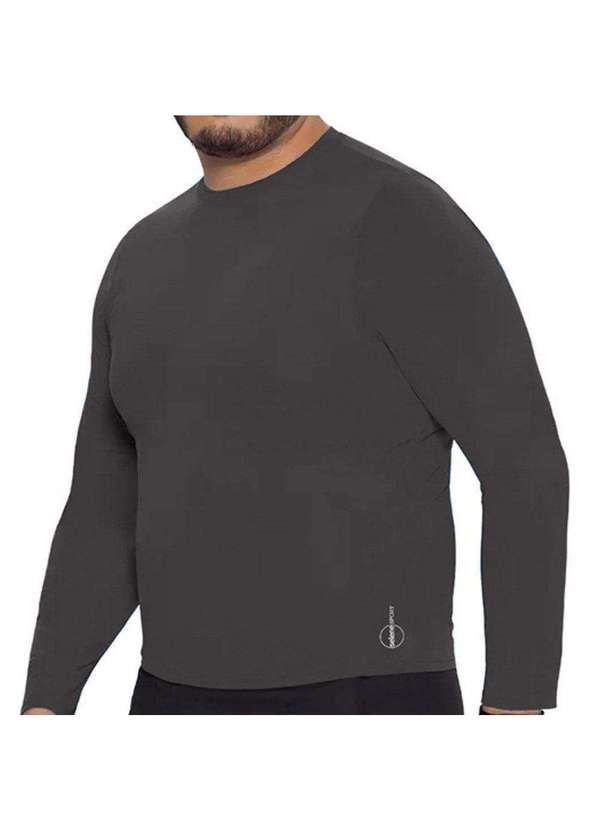 Selene - Camisa Térmica Selene Proteção Uv50 Plus Size Masculina Cinza 2