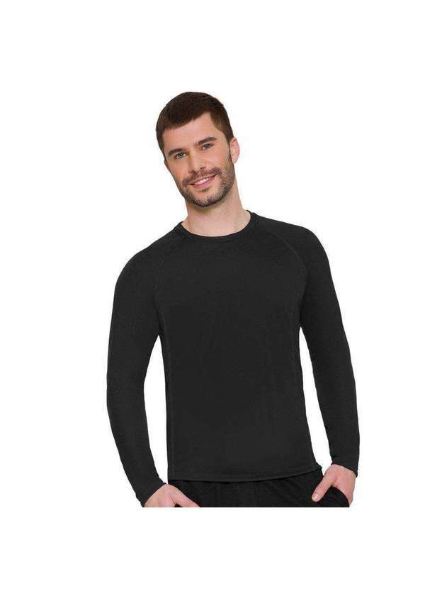 Selene - Camisa Térmica Selene Segunda Pele Masculina Preto