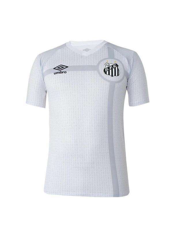Umbro - Camisa Umbro Santos Aquecimento 2023 Masculina Branco