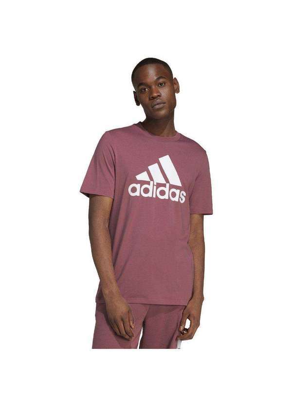 Adidas - Camiseta Adidas Big Logo Masculina Rosa