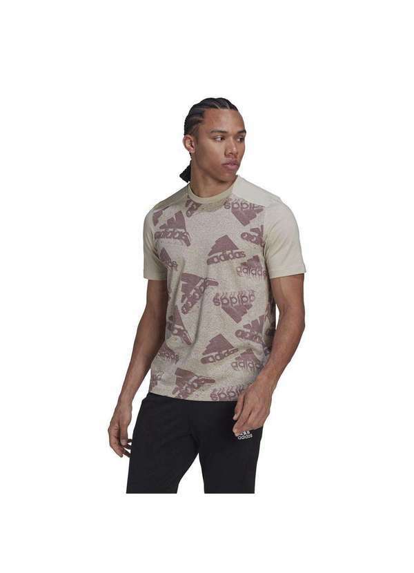 Adidas - Camiseta Adidas Brand Love Masculina Bege