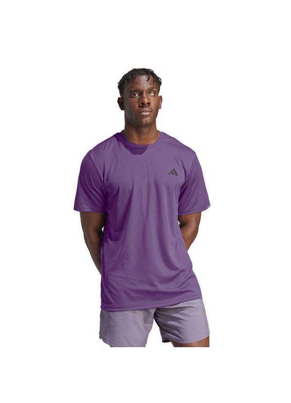 Adidas - Camiseta Adidas Essentials Base Logo Masculina Roxo
