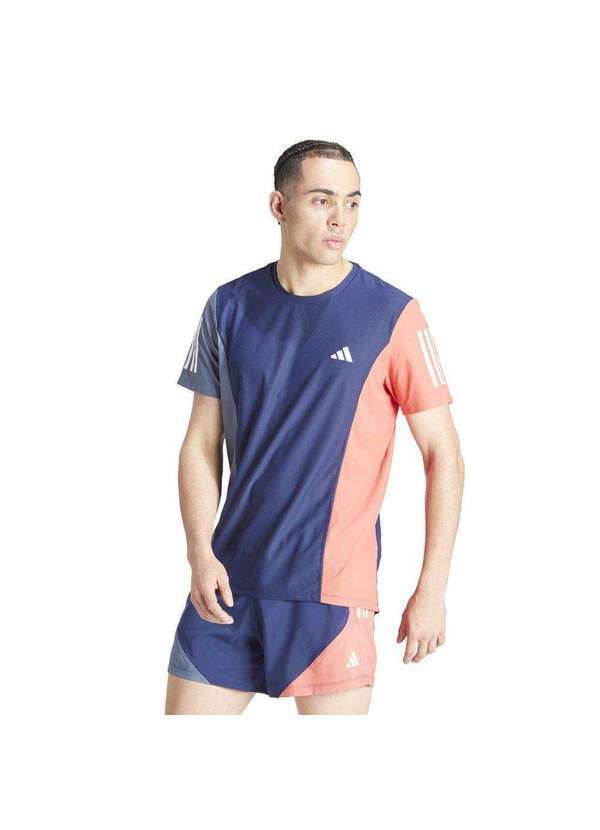 Adidas - Camiseta Adidas Own The Run Colorblock Masculina Azul