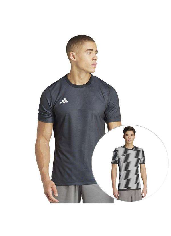 Adidas Camiseta Adidas Reversível 24 Masculina Cinza - Main Image