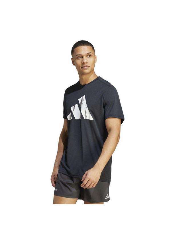 Adidas - Camiseta Adidas Run It Masculina Preto