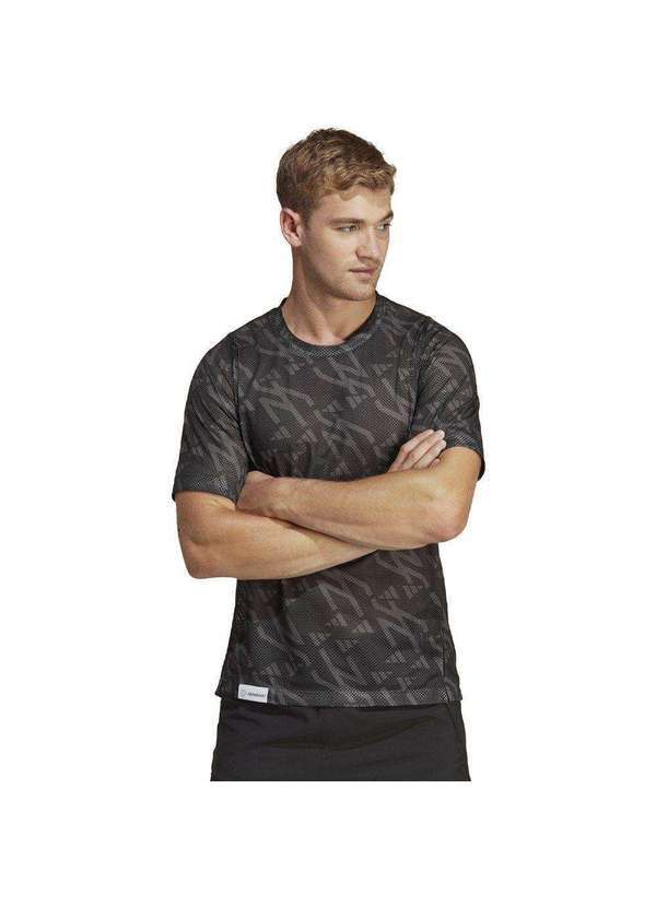 Adidas - Camiseta Adidas Training 3 Bar Logo Love Masculina Preto