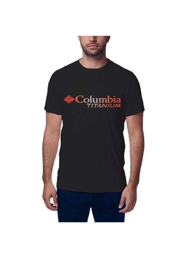 Columbia - Camiseta Columbia Neblina Titanium Burst Masculina Preto