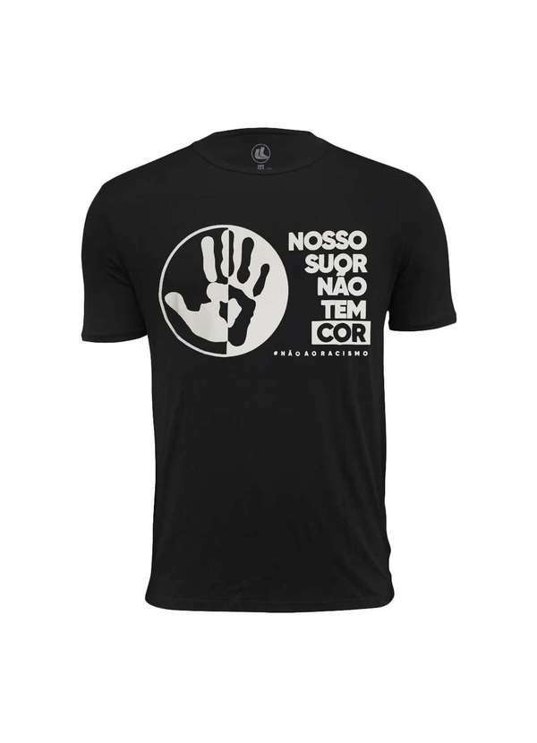Esporte Legal - Camiseta Esporte Legal Não Ao Racismo Masculina Preto