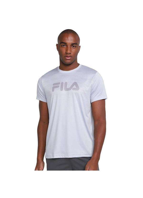 Fila - Camiseta Fila Basic Run Print Masculina Cinza