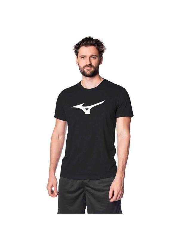 Mizuno - Camiseta Mizuno Basic Big Logo Masculina Preto