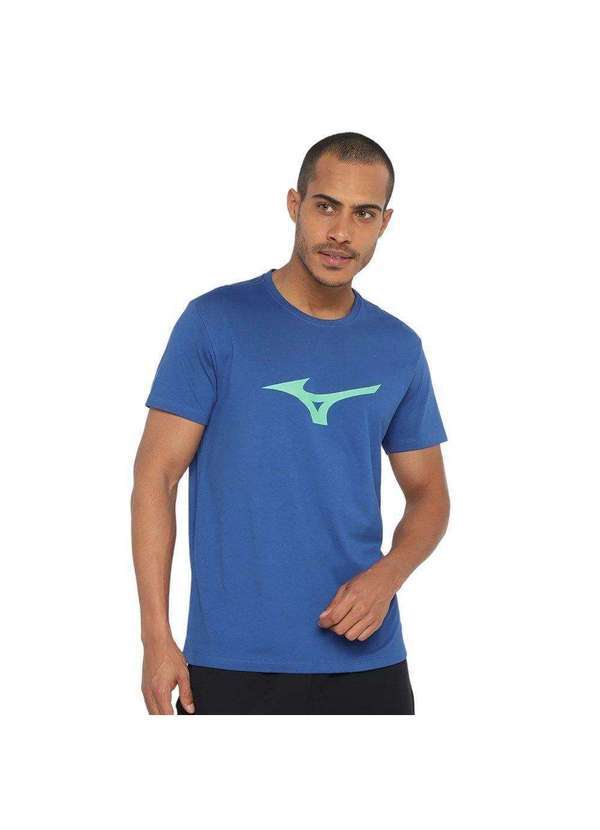 Mizuno - Camiseta Mizuno Basic Big Masculina Azul