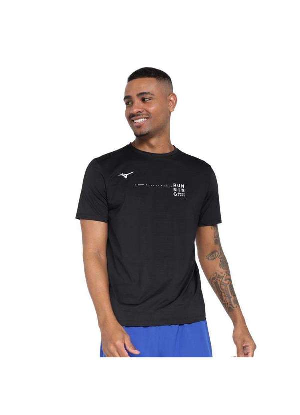 Mizuno - Camiseta Mizuno Focus Stam Masculina Preto