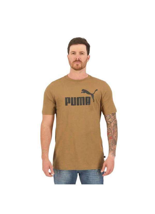 Puma - Camiseta Puma Essentials Logo Masculina Marrom