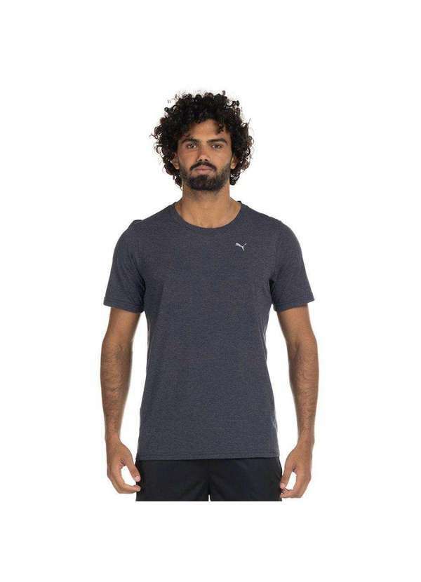 Puma - Camiseta Puma Performance Heather Masculina Azul 1