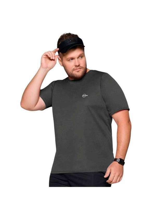 Selene - Camiseta Selene Dry Fit Plus Size Masculina Cinza