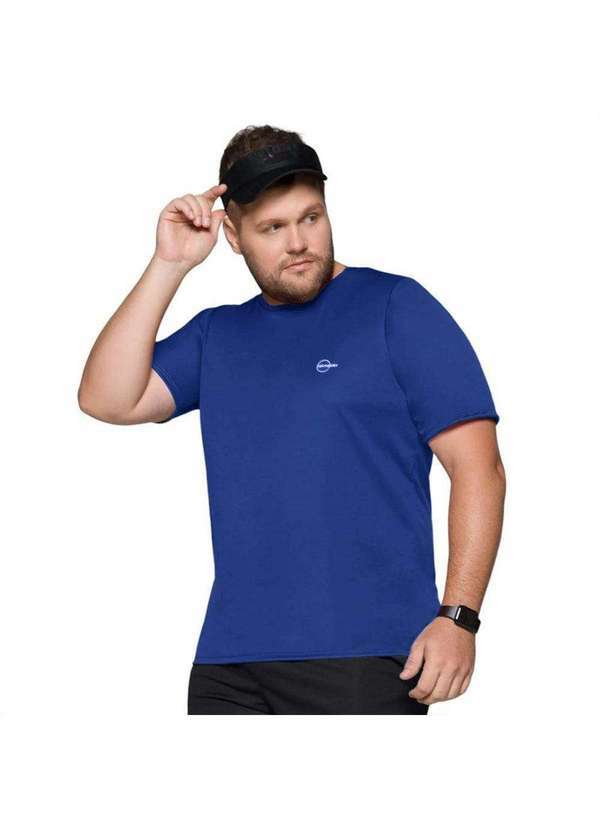 Selene - Camiseta Selene Dry Fit Plus Size Masculina Azul