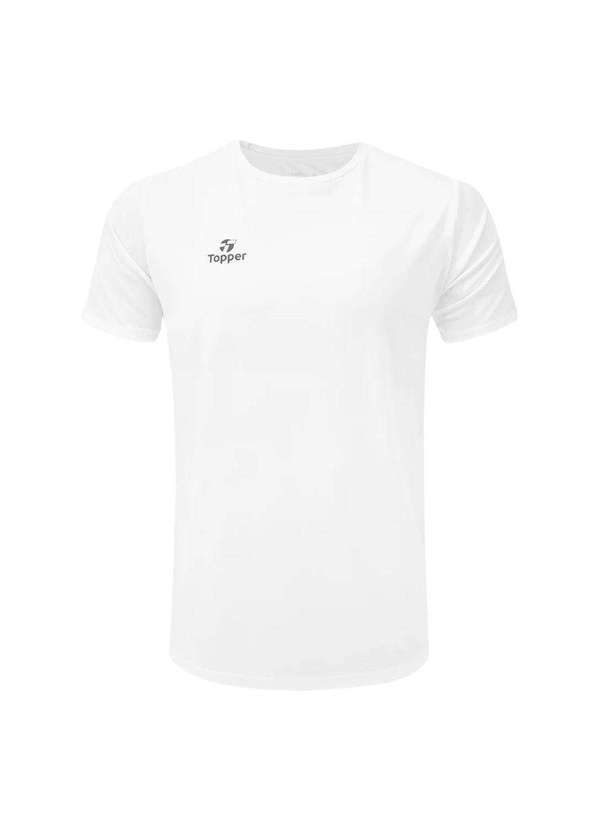 Topper - Camiseta Topper Fut Classic Plus Size Masculina Branco
