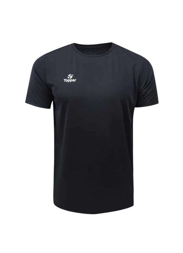 Topper - Camiseta Topper Fut Classic Plus Size Masculina Preto